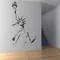 55X100 cm Statua della Libertà New York America Wall Art Sticker Decalcomania Decorazione della casa fai da te Decor Wall Mural Rimovibile Room Sticker