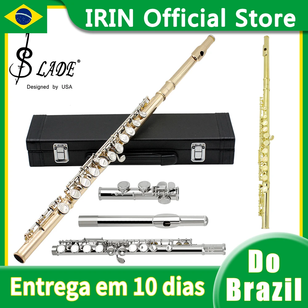 SLADE 16-flöte mit geschlossenen Löchern, C-Tasten-Flöte, Konzert-Performance-Flöte, professionelle Holzblasinstrumente, Querflöte mit E-Taste Image