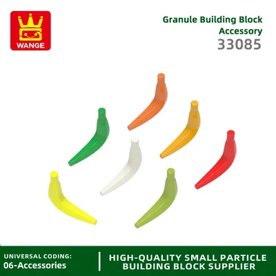 Wange 140 teile/los Bananen bausteine Moc Obst kompatible Ziegel Kinderspiel zeug Geschenk box Image