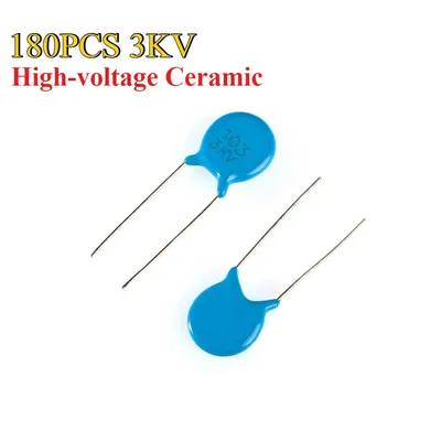 180PCS 3KV Hochspannungs-Keramikkondensator-Sortiment-Kit 5P 15P 20P 22P 27P 30P 47P 56P 100P 220P 330P 470P 102 222 332 472 103 Image