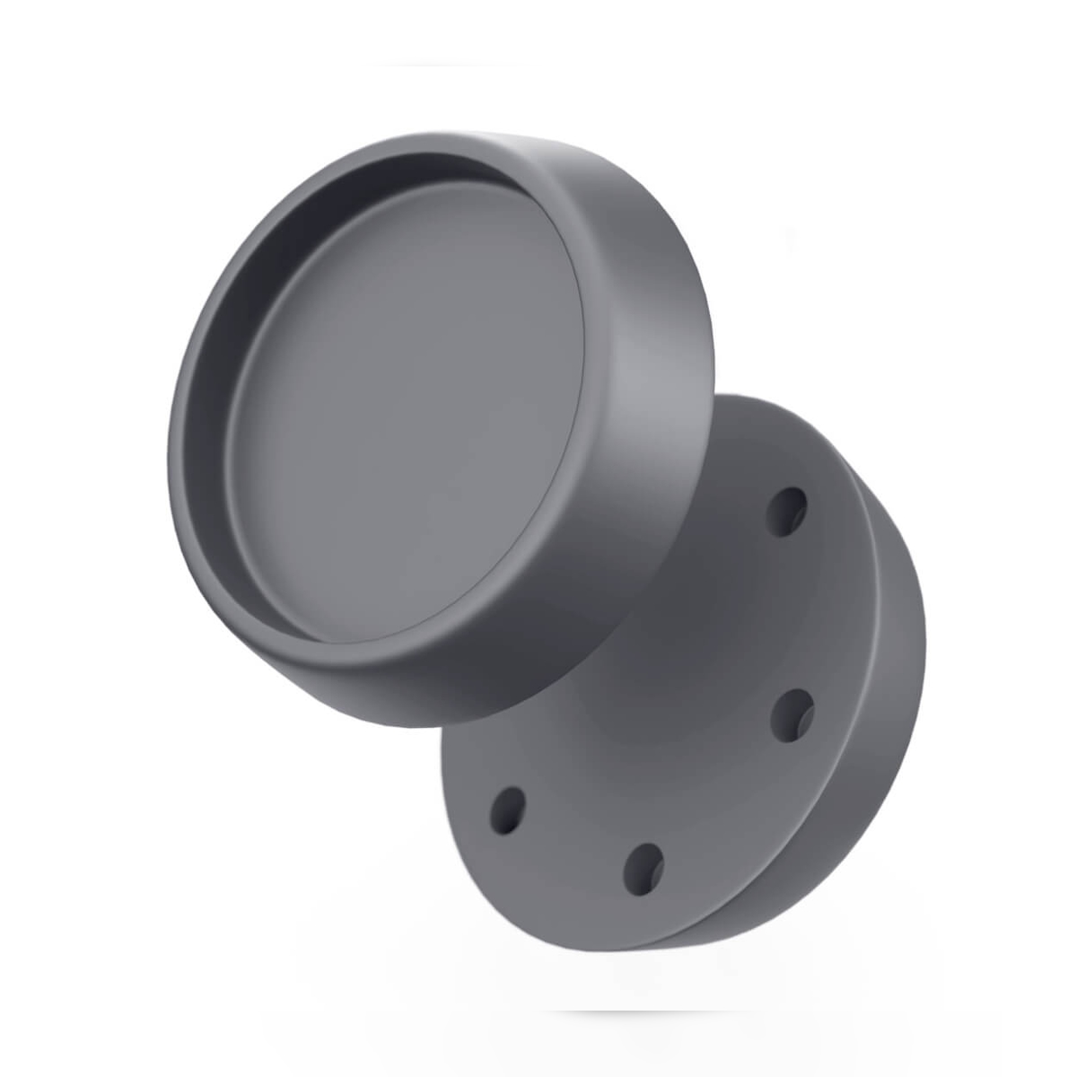 BAUHELD Gummifüße Schwingungsdämpfer 67 x 60 mm 4 Stück Dunkelgrau Image