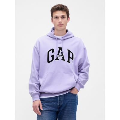 Gap Lilac Purple Oversized Heavyweight Logo Hoodie