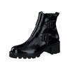 Stiefelette PAUL GREEN "Paul Green Stiefelette Leder", Damen, Gr. 38,5, schwarz (schwarz lack), Leder, casual, Schuhe