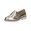Slipper REGARDE LE CIEL "Regarde Le Ciel Slipper Leder", Damen, Gr. 37, grau (platin), Leder, casual, Schuhe