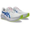 Laufschuh ASICS "NOVABLAST 5 ATC", Gr. 49, weiß (weiß, tuna blau), Textil, sportlich, Schuhe, Asics Track Club Edition