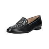 Slipper PAUL GREEN "Paul Green Slipper Glattleder", Damen, Gr. 37, schwarz (schwarz, silber), Glattleder, casual, Schuhe