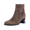 Stiefelette GABOR "Gabor Stiefelette Veloursleder", Damen, Gr. 41, reh, Veloursleder, casual, Schuhe