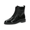 Schnürstiefelette CAPRICE "Caprice Stiefelette Leder", Damen, Gr. 40,5, schwarz, Leder, casual, Schuhe