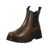 Stiefelette FLY LONDON "Fly London Stiefelette Leder/Textil", Damen, Gr. 42, grün (oliv), Leder, Textil, casual, Schuhe