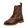 Schnürstiefelette BAGATT "BAGATT Stiefelette Nappaleder", Damen, Gr. 36, braun (cognac), Nappaleder, casual, Schuhe