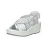Keilsandalette IGI & CO "IGI & CO Sandalen Leder", Damen, Gr. 41, weiß (weiß, silber), Leder, casual, Schuhe