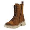 Schnürstiefelette MUSTANG SHOES "Mustang Shoes Stiefelette Lederimitat", Damen, Gr. 36, braun (nussbraun), Lederimitat, casual, Schuhe