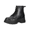 Schnürstiefelette BUFFALO "Buffalo Stiefelette Lederimitat", Damen, Gr. 40, schwarz, Lederimitat, casual, Schuhe