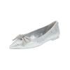 Ballerina STEVE MADDEN "STEVE MADDEN Ballerinas Textil", Damen, Gr. 37, silber, Textil, casual, Schuhe