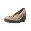 Keilpumps FLY LONDON "Fly London Pumps Leder", Damen, Gr. 42, silber, Leder, casual, Schuhe