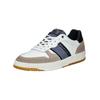 Sneaker BULLBOXER "Bullboxer Sneaker Leder", Herren, Gr. 43, grau (grau, weiß), Leder, casual, Schuhe