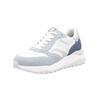 Sneaker RIEKER "Rieker Sneaker Veloursleder/Textil", Damen, Gr. 40, blau (blau, weiß), Veloursleder, Textil, casual, Schuhe