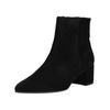 Stiefelette HÖGL "Högl Stiefelette Veloursleder", Damen, Gr. 41, schwarz, Veloursleder, casual, Schuhe