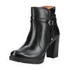 High-Heel-Stiefelette PIKOLINOS "PIKOLINOS Stiefelette Leder", Damen, Gr. 39, schwarz (schwarz, schwarz), Leder, casual, Schuhe