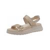 Riemchensandale TAMARIS "Tamaris Sandalen Leder", Damen, Gr. 38, beige (champagne), Leder, casual, Schuhe