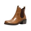 Stiefelette FLY LONDON "Fly London Stiefelette Leder/Textil", Damen, Gr. 41, braun (camel), Leder, Textil, casual, Schuhe