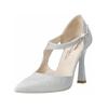 Pumps NERO GIARDINI "Nero Giardini Pumps Textil", Damen, Gr. 37, silber, Textil, elegant, Schuhe