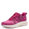 Keilsneaker TAMARIS, Damen, Gr. 41, pink, Textil, Lederimitat, kontrastfarbene Details, sportlich, Schuhe, Keilabsatz, Freizeitschuh, Schlupfschuh aus der STEP IN-Linie