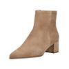 Stiefelette HÖGL "Högl Stiefelette Veloursleder", Damen, Gr. 38, grau (taupe), Veloursleder, casual, Schuhe