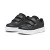 Sneaker PUMA "Carina Street Sneakers Mädchen", Kinder, Gr. 22, schwarz-weiß (schwarz rose gold weiß metallic), Obermaterial: Synthetik; Futter: Textil; Innensohle: Textil; Laufsohle: Gummi, Schuhe