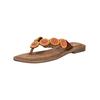 Zehentrenner LAZAMANI "Lazamani Zehensteg Leder", Damen, Gr. 40, orange, Leder, casual, Schuhe