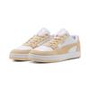 Sneaker PUMA "CAVEN 2.0 MONO", Gr. 40,5, puma weiß, canvas, puma gold, mehrfarbig, sportlich, Schuhe