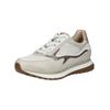 Sneaker GABOR COMFORT "Gabor Comfort Sneaker Leder/Synthetik", Damen, Gr. 40,5, weiß (weiß, beige), Leder, Synthetik, casual, Schuhe