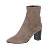 Stiefelette CAPRICE "Caprice Stiefelette Lederimitat", Damen, Gr. 40, grau (taupe), Lederimitat, casual, Schuhe