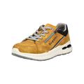Sneaker BUGATTI "bugatti Sneaker Lederimitat", Herren, Gr. 42, gelb, Lederimitat, casual, Schuhe