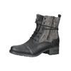 Schnürstiefelette MUSTANG SHOES "Mustang Shoes Stiefelette Lederimitat", Damen, Gr. 38, schwarz, Lederimitat, casual, Schuhe