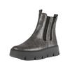 Stiefelette GABOR "Gabor Stiefelette Leder", Damen, Gr. 40, bunt (grau, silber), Leder, casual, Schuhe