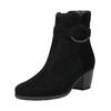 Stiefelette GABOR "Gabor Stiefelette Veloursleder", Damen, Gr. 39, schwarz, Veloursleder, casual, Schuhe