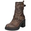 High-Heel-Stiefelette NERO GIARDINI "Nero Giardini Stiefelette Leder", Damen, Gr. 39, moro, Leder, casual, Schuhe