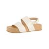 Riemchensandale PAUL GREEN "Paul Green Sandalen Leder", Damen, Gr. 37, gold (metallic gold), Leder, casual, Schuhe