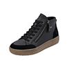 Sneaker REMONTE "Remonte Sneaker Glattleder", Damen, Gr. 37, schwarz, Glattleder, casual, Schuhe