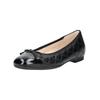 Ballerina GABOR COMFORT "Gabor Comfort Ballerinas Nappaleder", Damen, Gr. 38, schwarz, Nappaleder, casual, Schuhe