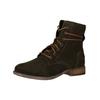 Schnürstiefelette JOSEF SEIBEL "Josef Seibel Stiefelette Leder", Damen, Gr. 37, grün, Leder, casual, Schuhe