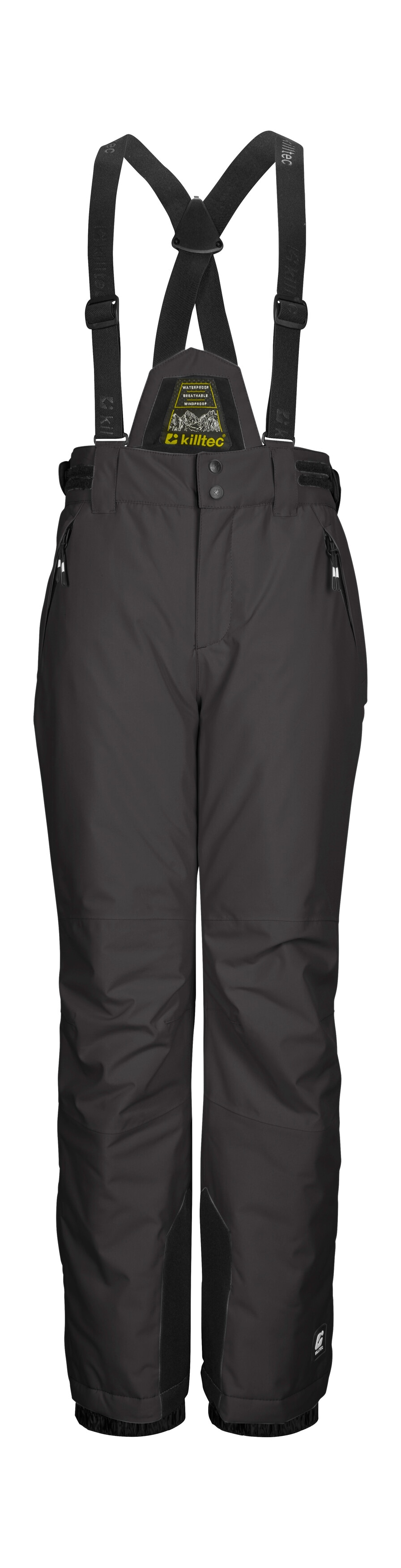 Skihose KILLTEC "KSW 214 BYS SKI PNTS", Kinder, Gr. 128, Normalgrößen, stein, Oberstoff: 100% Polyester, Futter: 100% Polyester, Füllung: 100% Polyester, Hosen, Wasserdichte, atmungsaktive Skihose mit verstellbarem Latz. Image