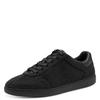 Plateausneaker TAMARIS, Damen, Gr. 41, schwarz, Textil, Lederimitat, unifarben, Glitzer, sportlich, Schuhe, Freizeitschuh, Halbschuh, Schnürschuh in veganer Verarbeitung