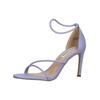 High-Heel-Sandalette STEVE MADDEN "STEVE MADDEN Sandalen Lederimitat", Damen, Gr. 41, lila (lavender), Lederimitat, casual, Schuhe