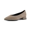 Pumps PETER KAISER "Peter Kaiser Pumps Veloursleder", Damen, Gr. 38,5, grau (taupe), Veloursleder, casual, Schuhe