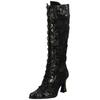 Schnürstiefel LAURA VITA "LAURA VITA Stiefel Leder/Textil", Damen, Gr. 41, schwarz, Leder, Textil, elegant, Schuhe