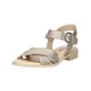 Riemchensandale NERO GIARDINI "Nero Giardini Sandalen Leder", Damen, Gr. 35, beige, Leder, casual, Schuhe