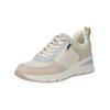 Sneaker TAMARIS "Tamaris Sneaker Lederimitat", Damen, Gr. 37, blau (beige, blau), Lederimitat, casual, Schuhe