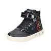 Sneaker GEOX "Geox Sneaker Lederimitat/Textil", Gr. 33, schwarz kombi, Lederimitat, Textil, casual, Schuhe